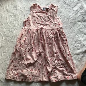 Pink dress with flower design